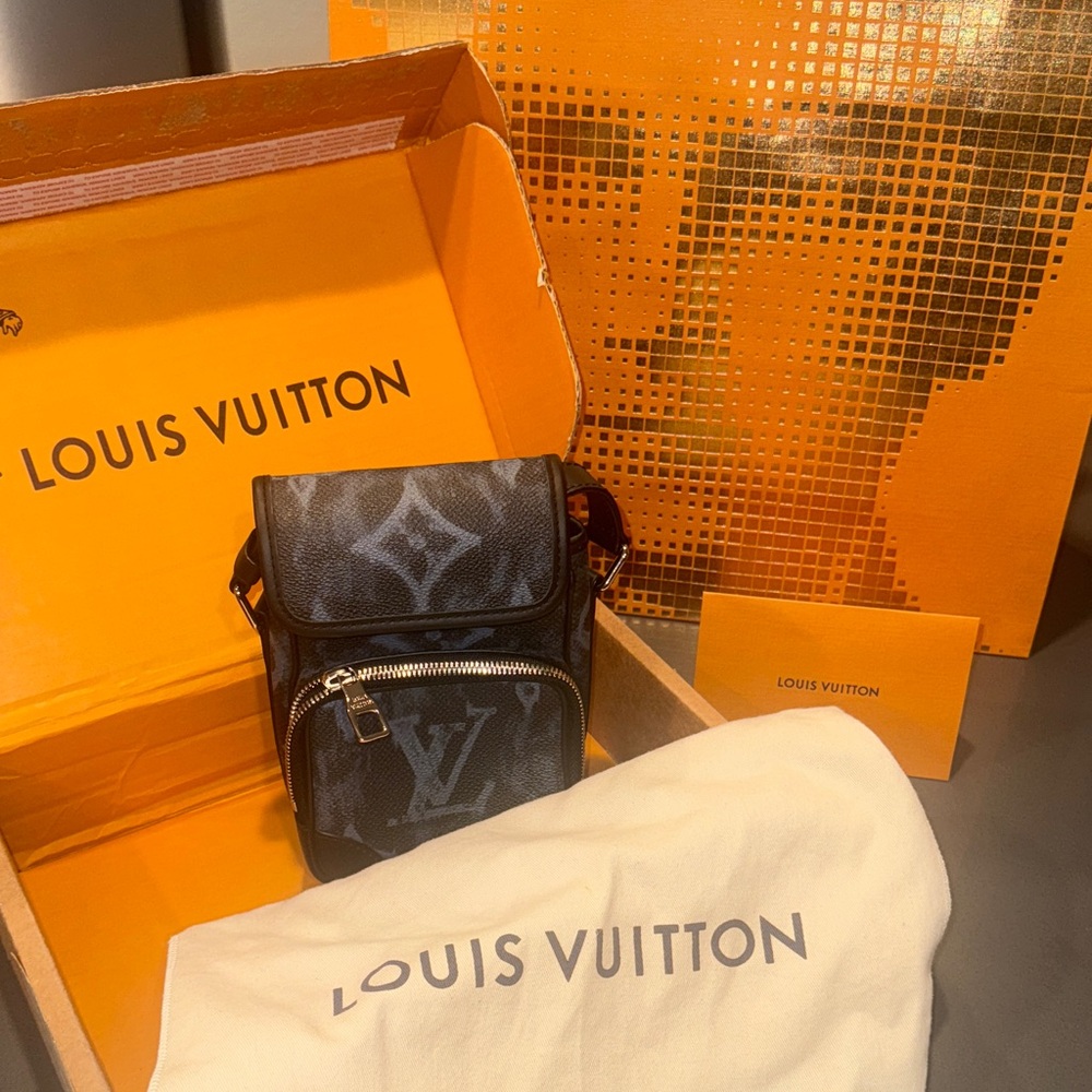 Authentic Louis Vuitton Monogram Pastel Nano Amazone Messenger Black